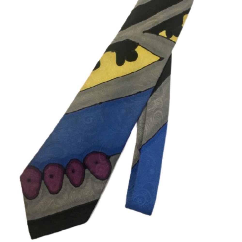 Robert Daskal Tie Albert Joiner Vintage 1990s Silk